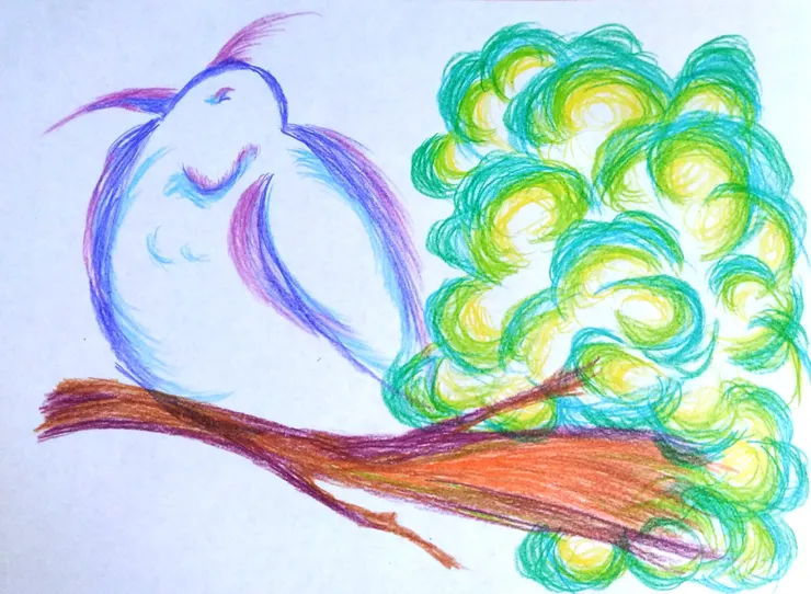 慢慢是一隻自卑的小鳥。