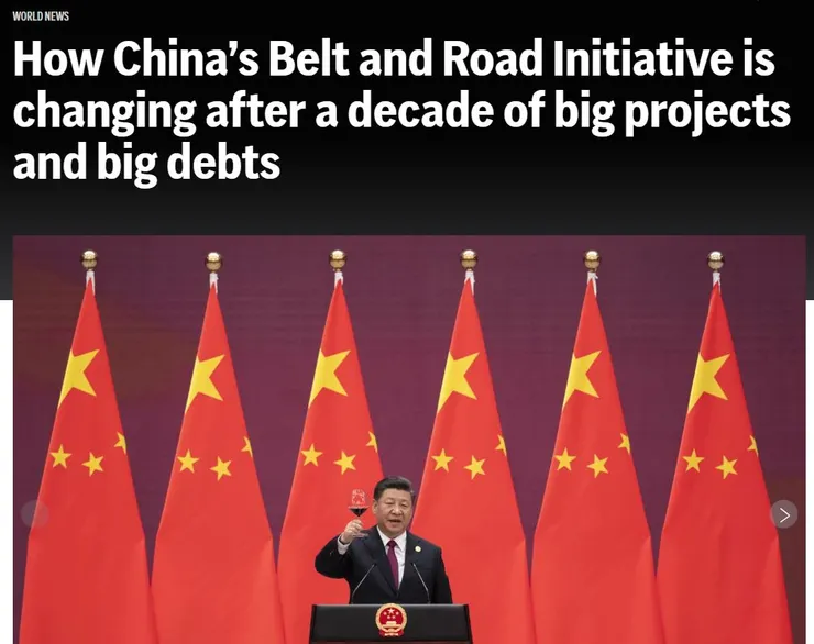 一帶一路=China's belt and road