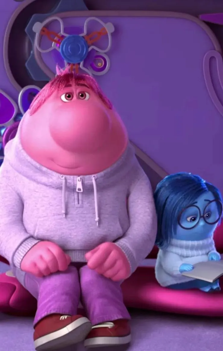 Pixar電影宣傳花絮，阿羞和憂憂相互扶持，我真的是興奮到要扶心臟~>///<