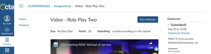 實境測驗 Role Play Two