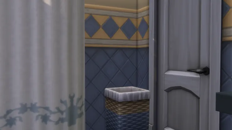 原來污衣籃跟磁磚是一套的呢。