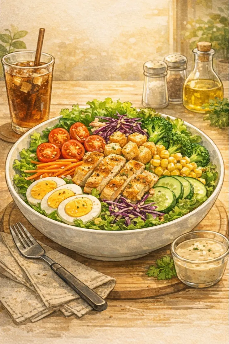 一碗沙拉，讓我開始思考生活止漏。