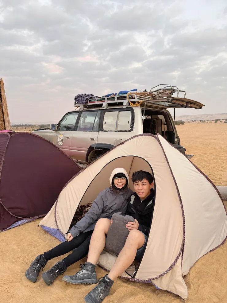 雙人房ㄉ帳篷大概就是這麼大 xD