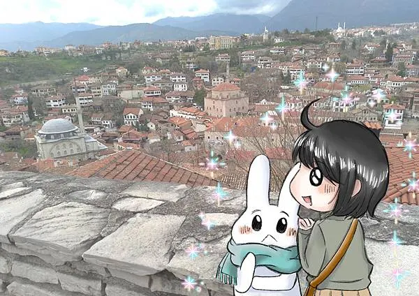 從希德爾立克山丘眺望番紅花城