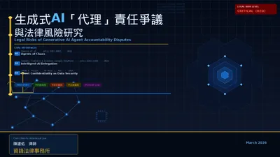 生成式AI代理責任爭議與法律風險研究