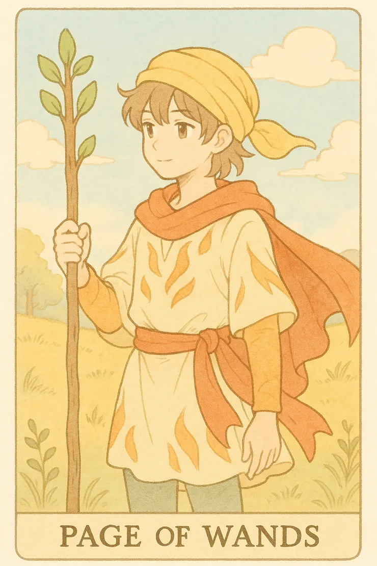 權杖侍衛（Page of Wands）