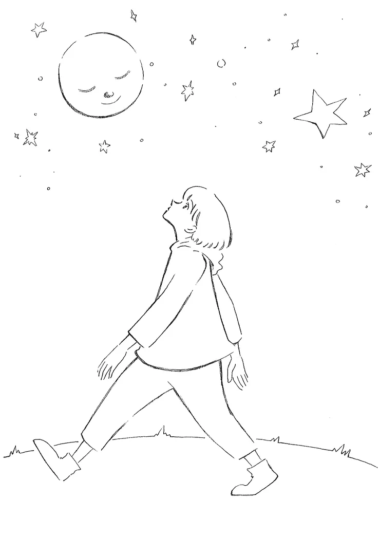 如果你瞄準月亮 即使迷失 也是在星辰之間  看似不清 卻答在眼前 時間不停 卻一直持續 所以 向前走吧！