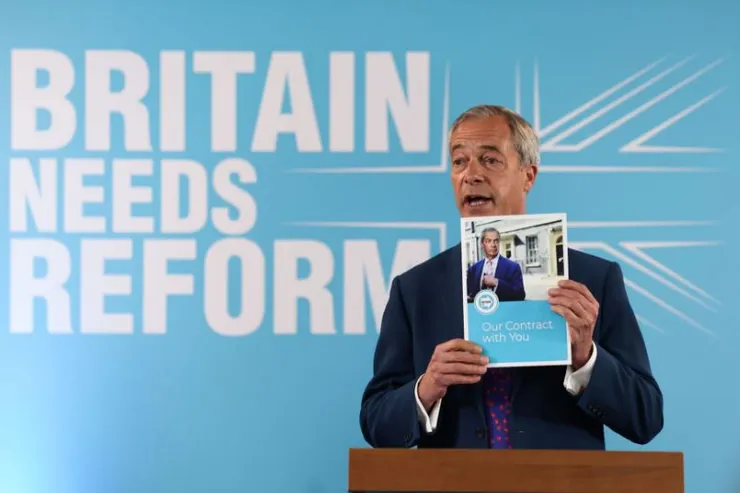 ❙英國改革黨❙ 的黨魁 ❙奈傑‧法拉奇❙ (Nigel Farage) 