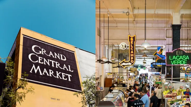 洛杉磯中央市場(Grand Central Market)有各式、各國美食,在這裡閒逛,可以感受到城市之中的悠閒氣氛。