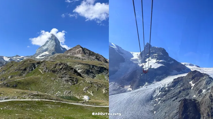 遠眺黑湖/Matterhorn Glacier Ride景緻