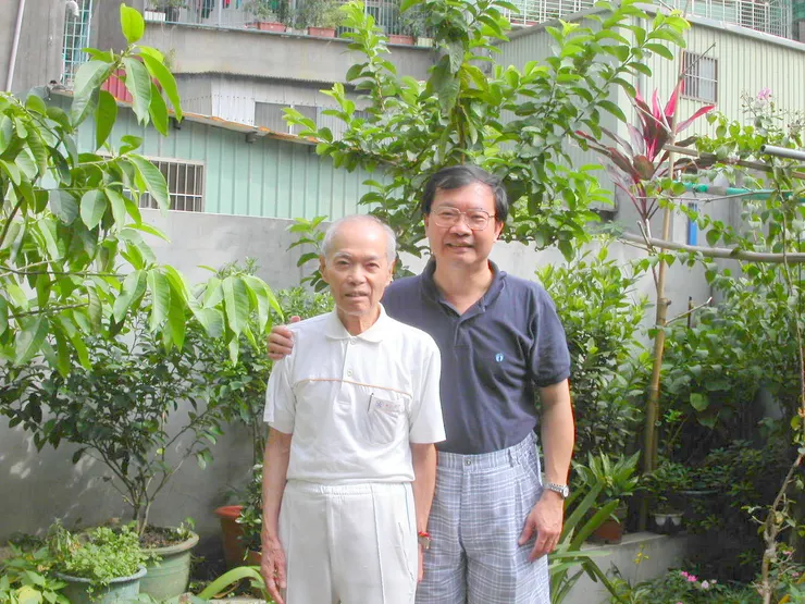 2002年10月父親合影