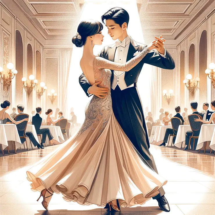 美麗的雙人國標舞