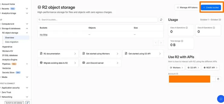 Create a new Cloudflare R2 Bucket.jpg