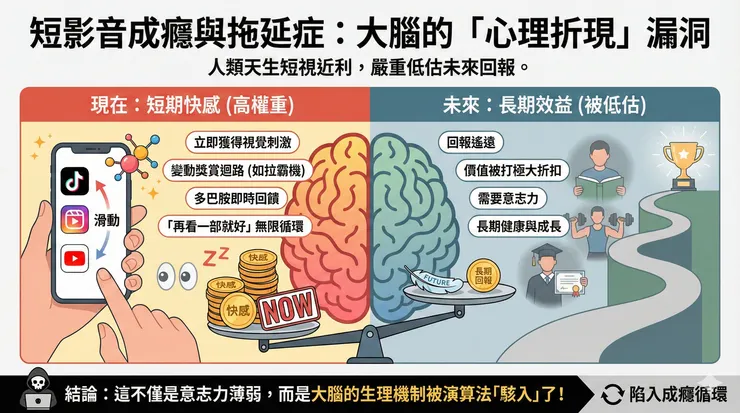 雙曲折現/心理折現/變動獎賞/多巴胺