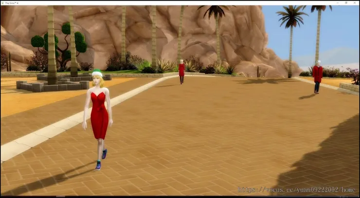 路邊的ＮＰＣ不知為何開始了紅衣派對……