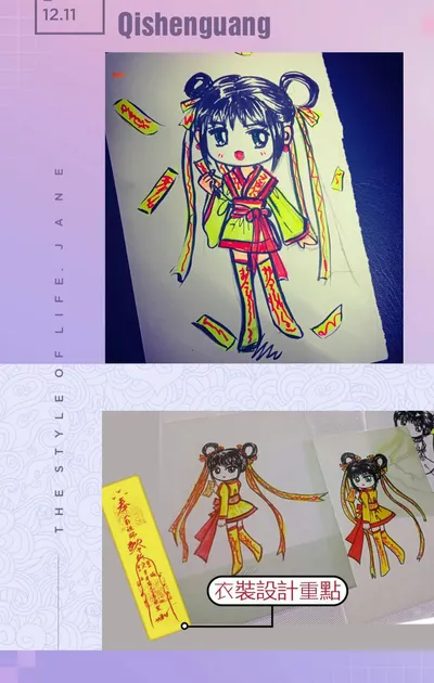 《七神光》衣裝設計