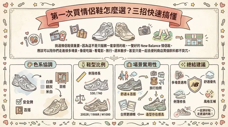 第一次買情侶鞋怎麼選？三招快速搞懂