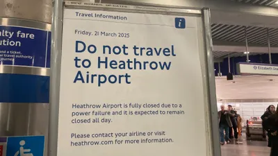 倫敦希斯路機場竟然關門了！