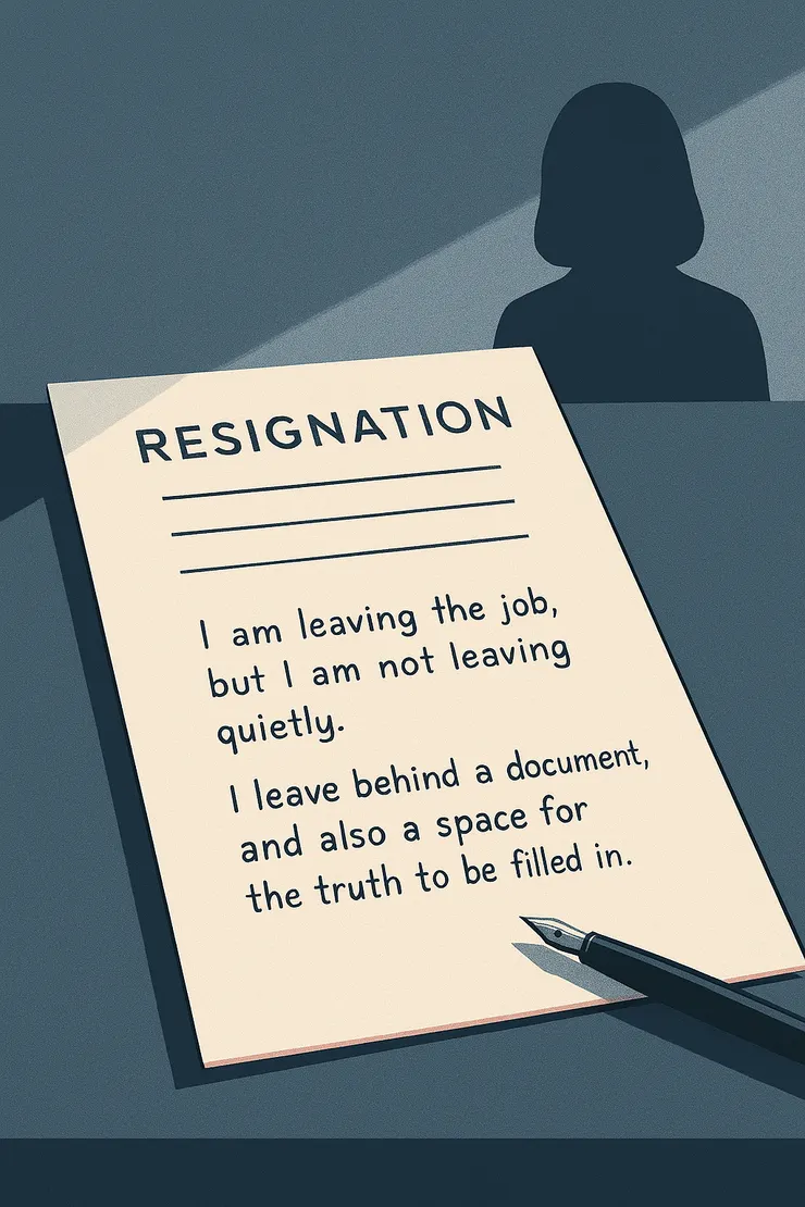 〈無名的備忘錄〉意象示意圖。〈本意象示意圖由AI協助生成。〉