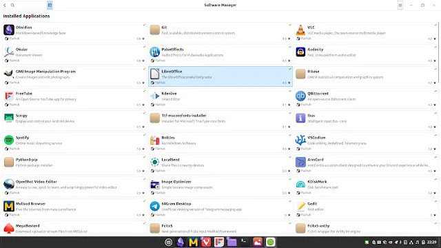 軟體管理員可以下載到許多常見軟體