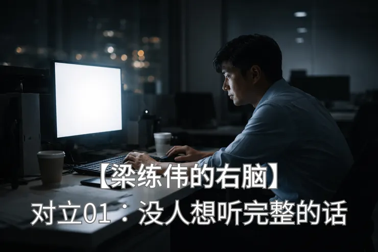 梁练伟深夜伏案决定越线