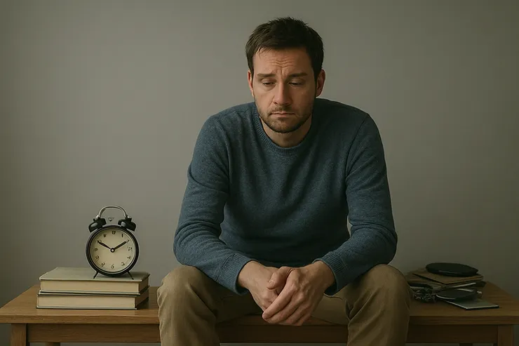 生活習慣上的不適與拖延之示意圖。〈本場景示意圖由AI協助生成。〉