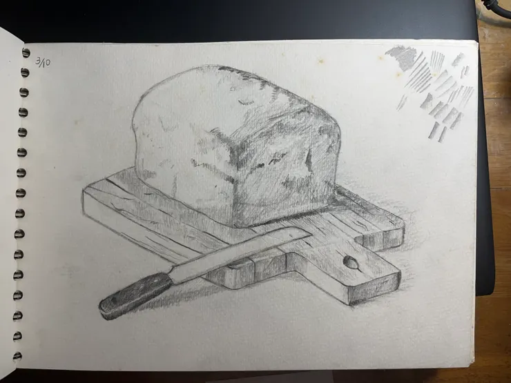 吐司麵包和抹刀