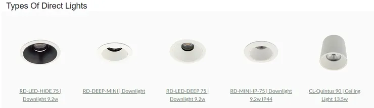 Types Of Direct Lights-TJ2 Lighting