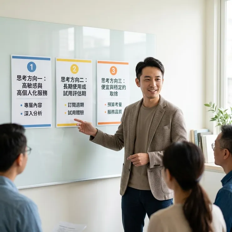 提供學員選擇的參考