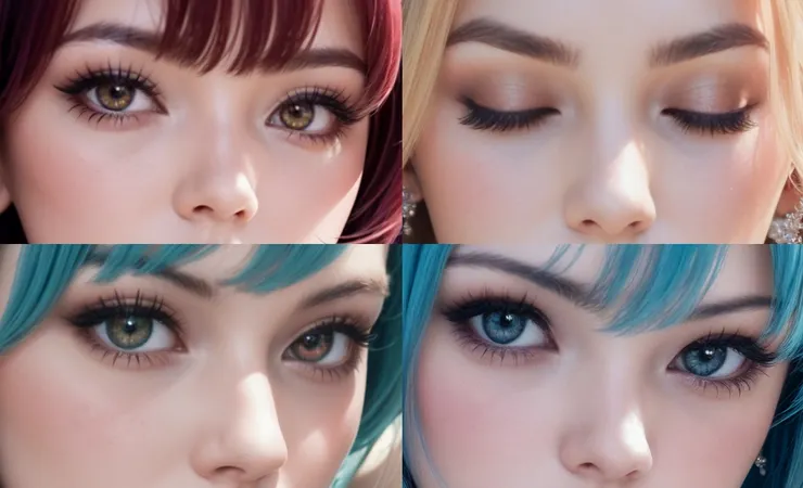有沒有手動修過眉毛，一目了然 | 異色瞳、鮮豔瞳色，都需要手動後製