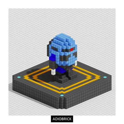 積木】【拼豆】【圖紙】夏亞用茲寇克ZGOK｜ADIOBRICK