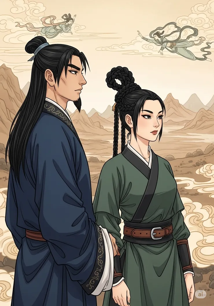 於是，李慕白與俞秀蓮，這對江湖中的傳奇人物，將那份深藏的情意化作了彼此間最堅定的支持與守護。他們的故事，成為了江湖中一段關於道義、情誼與犧牲的永恆傳說。