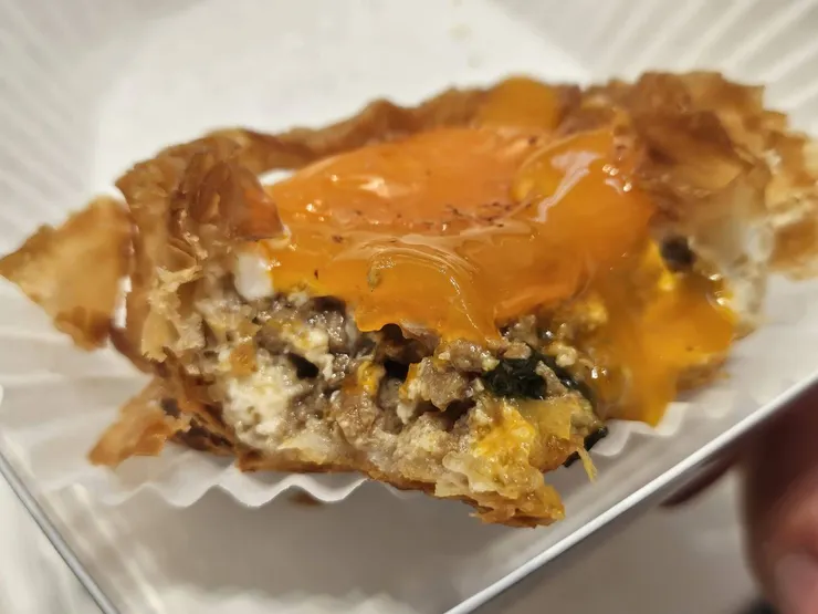 講實話，個人認為沒有到很合拍，味是分開的Q