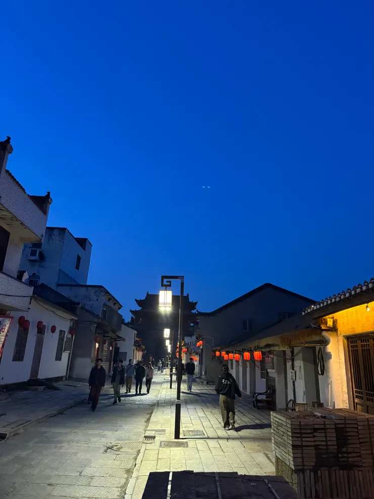 夜色中的荊州古城