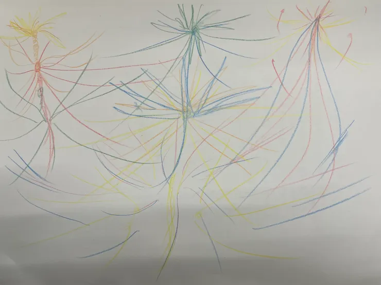 今天下午畫的第一張線條圖。