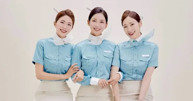 大韓航空空姐制服，換乘戀愛2的海恩也是前大韓航空的空姐!