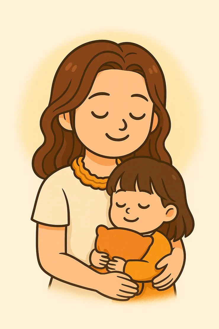 這一路走來，我才慢慢發現， 愛自己最重要的功課， 其實是願意回頭，抱抱那個小小的我。  她常常害怕、愛哭、容易受傷， 也很怕孤獨。 但當我願意張開手，把她輕輕摟住， 就在那一刻，我懂了—修行不是要變成完美的人， 而是願意，好好地愛自己。