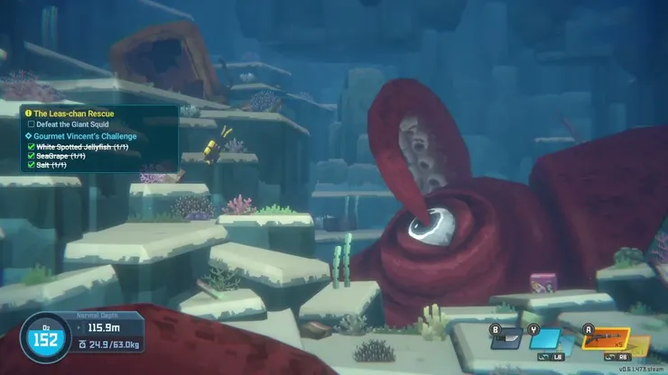 前期多次鋪陳的巨大魷魚BOSS