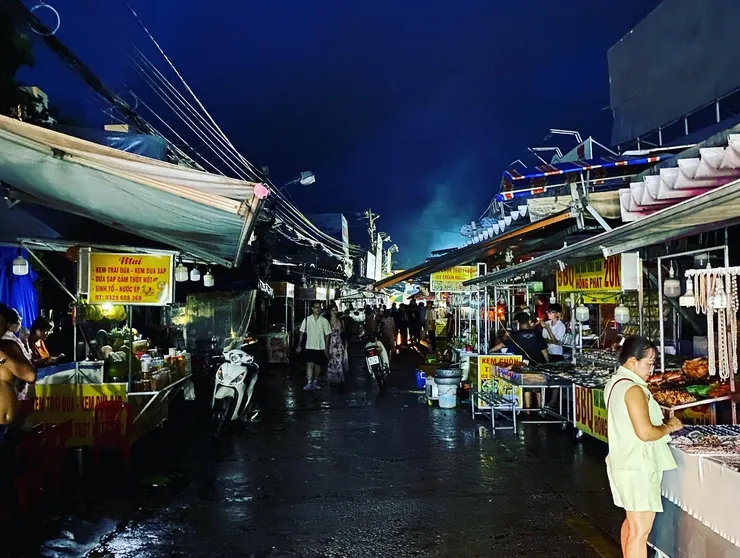 停電的富國島夜市