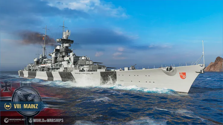 美因茨號，取自戰艦世界官網