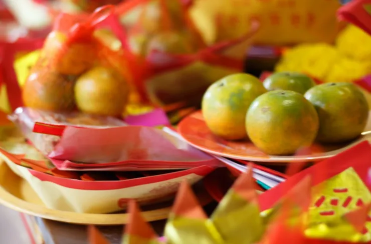 水果建議挑選圓形的，像是橘子，象徵圓圓滿滿。圖/123RF圖庫