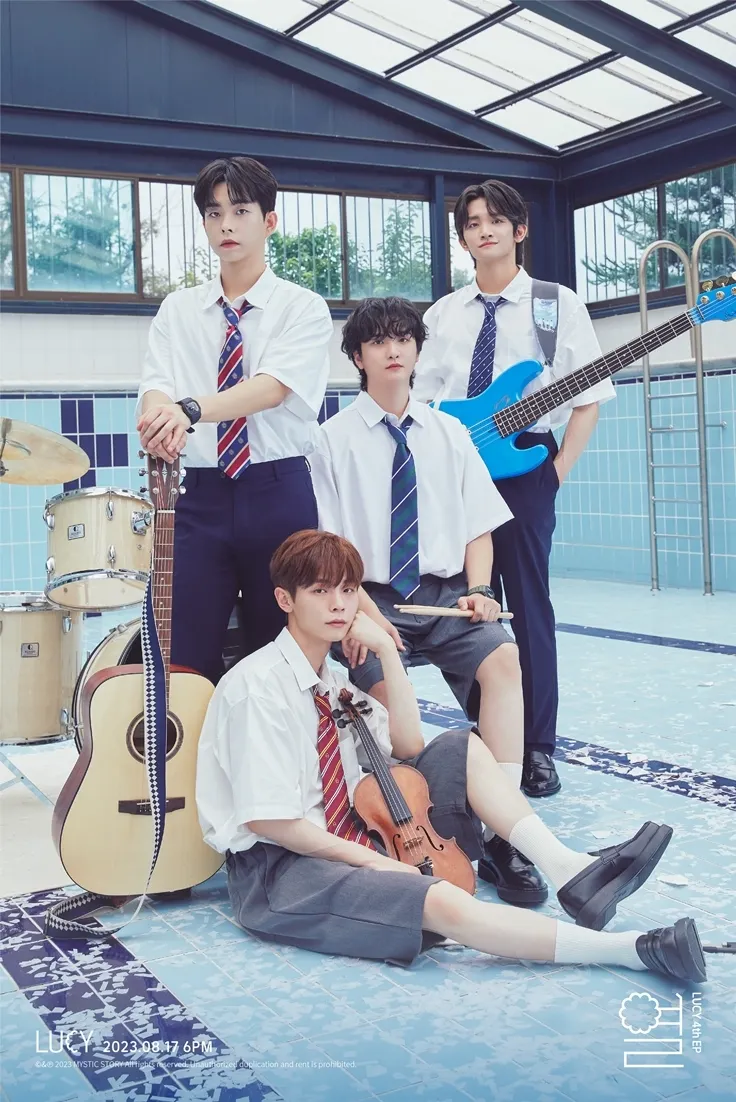 LUCY 第四張 EP《Fever》主打〈Haze〉團體概念照。圖片來源：Melon