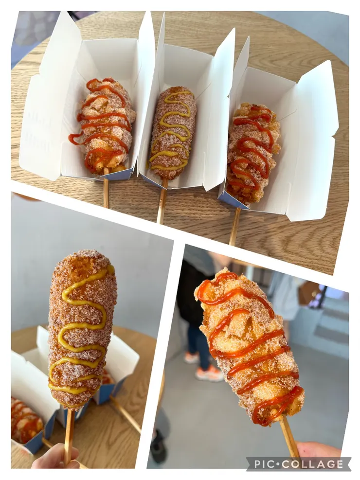 上面是馬鈴薯馬茲瑞拉、切達起司、馬鈴薯半半，還有兩支沒拍到。