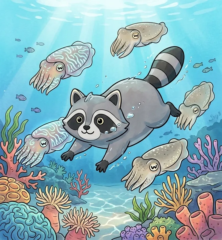 與食材們一起游泳