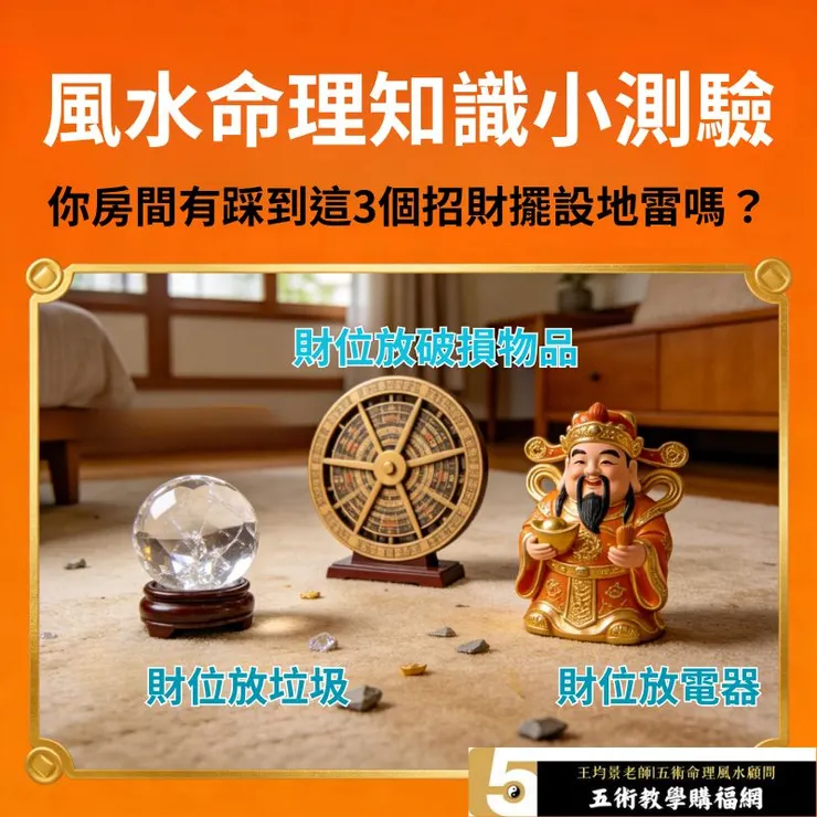風水命理知識小測驗：你房間有踩到這3個招財擺設地雷嗎？