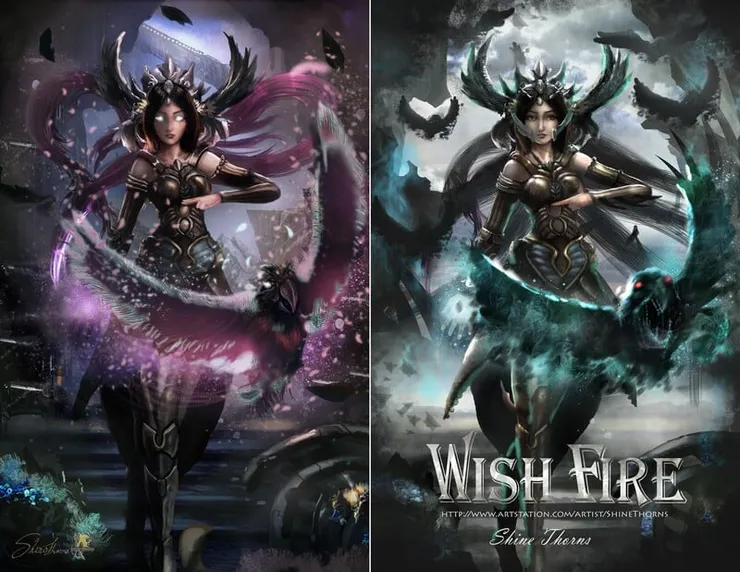 魔法使，以前畫的