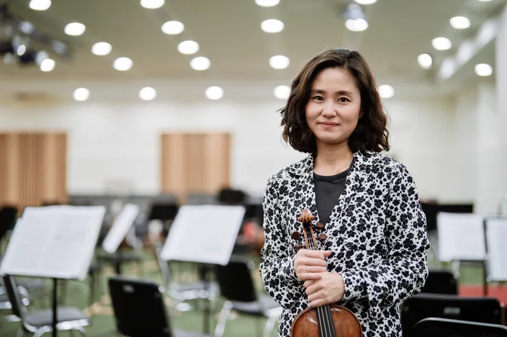 帕格尼尼國際小提琴大賽金牌得主庄司紗矢香於本月來台演出。（攝影：鄭達敬）