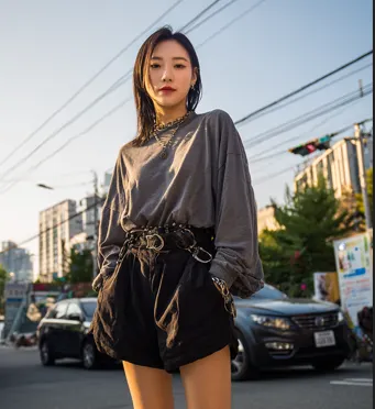 這是我生成的ai模特兒,拿來讓你們對照視頻模樣