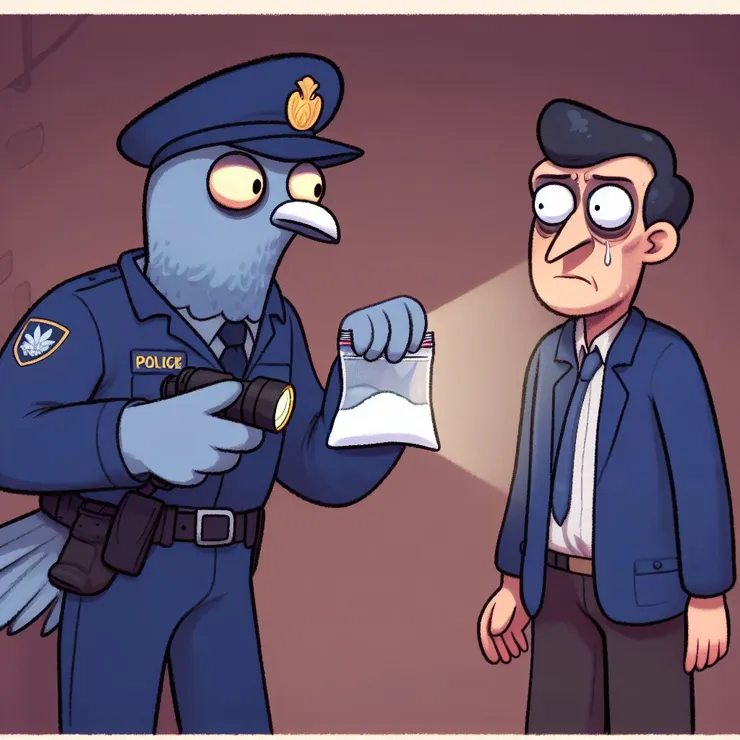 如果這包不是鹽巴你就倒大楣了