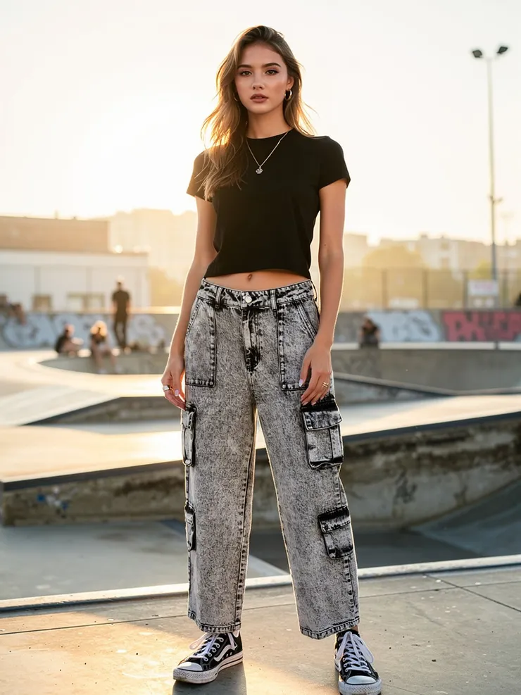 霧灰綠機能樣版褲